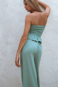 Raya Wide Leg Linen Pants