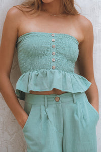 Raya Wide Leg Linen Pants