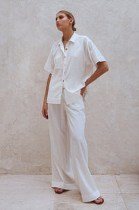 Raya Wide Leg Linen Pants