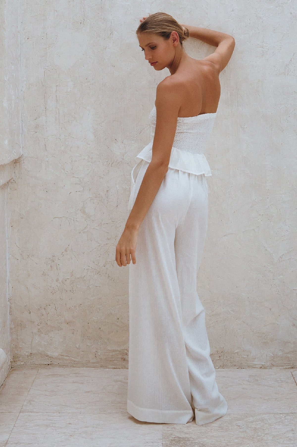 Raya Wide Leg Linen Pants