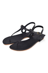 Rosalia T-strap Leather Sandals