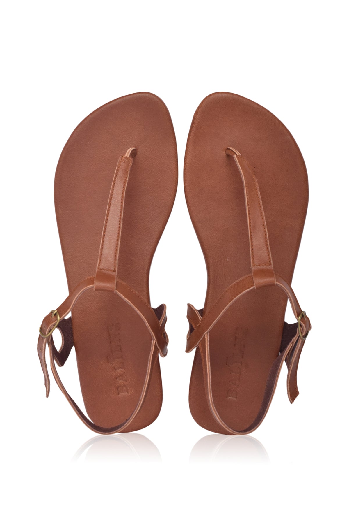 Rosalia T-strap Leather Sandals