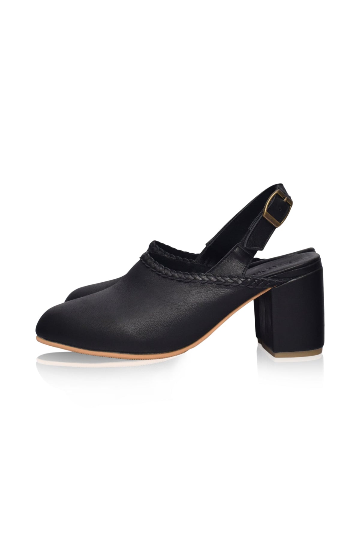 Savage Leather Slingback Heels (Sz. 4, 7.5 & 9)