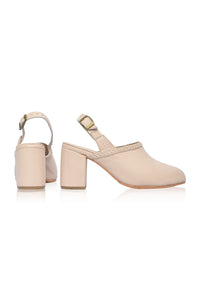 Savage Leather Slingback Heels (Sz. 4, 7.5 & 9)