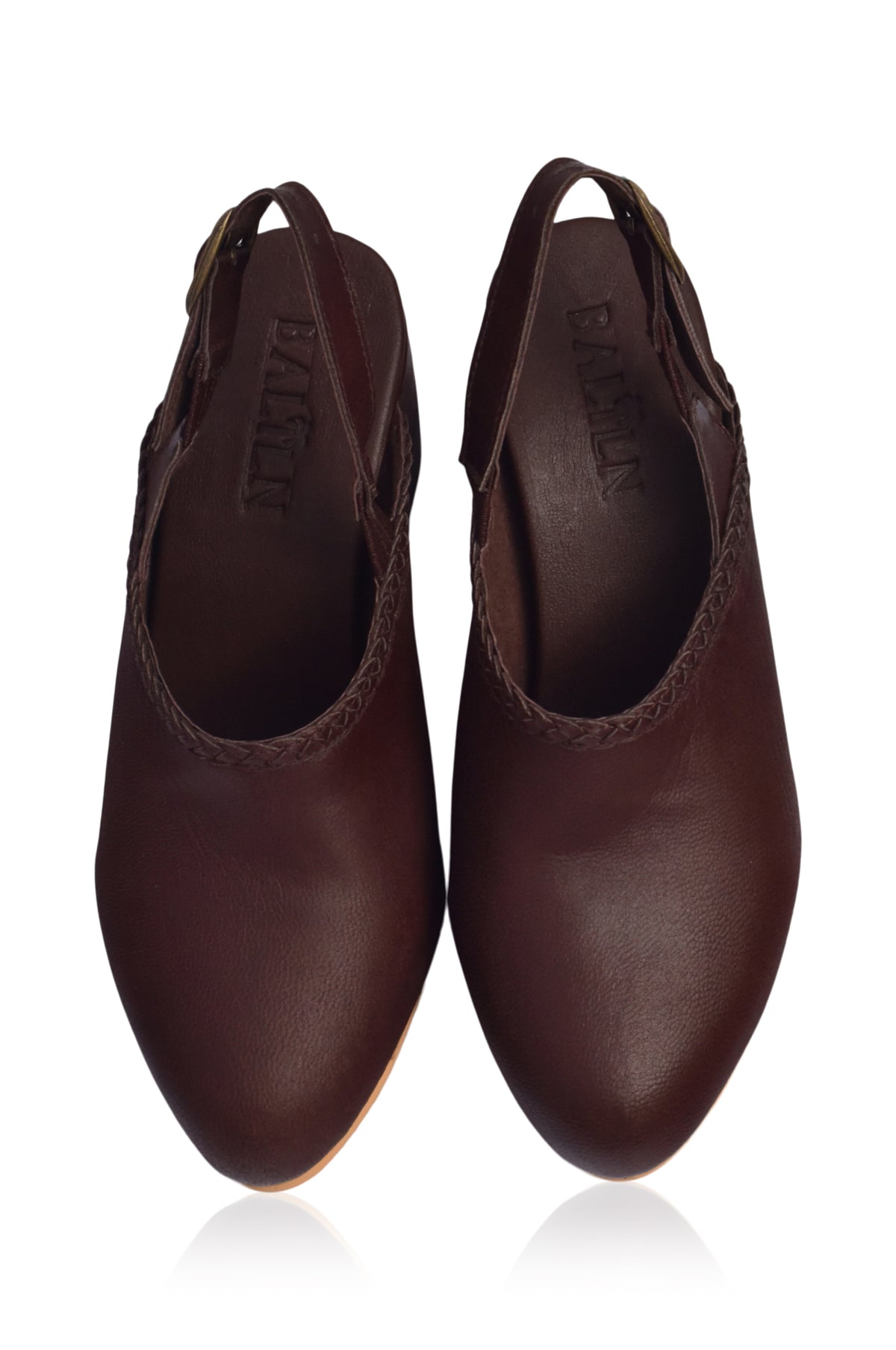 Savage Leather Slingback Heels (Sz. 4, 7.5 & 9)