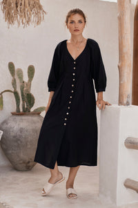 Selene Belted Midi Dress (Sale)