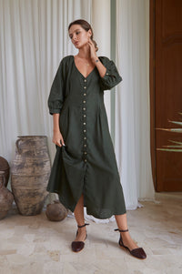 Selene Belted Midi Dress (Sale)