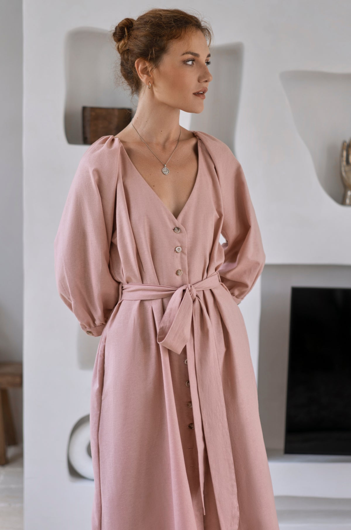 Selene Belted Midi Dress (Sale)