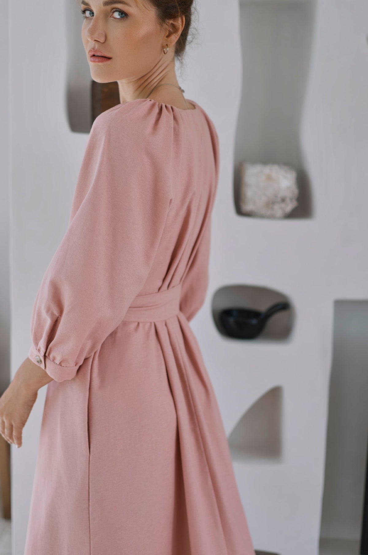 Selene Belted Midi Dress (Sale)