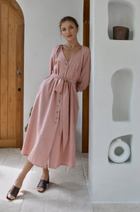 Selene Belted Midi Dress (Sale)