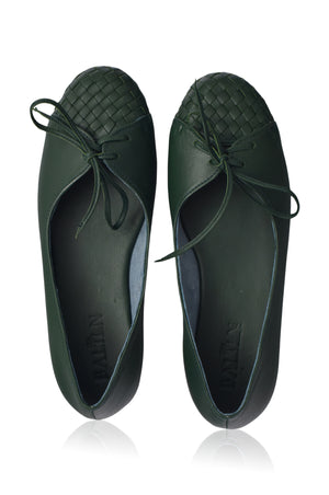 
                  
                    Alexandra Woven Leather Flats (Sz. 4, 5 & 8.5)
                  
                