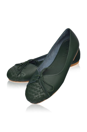 
                  
                    Alexandra Woven Leather Flats (Sz.5 & 9)
                  
                