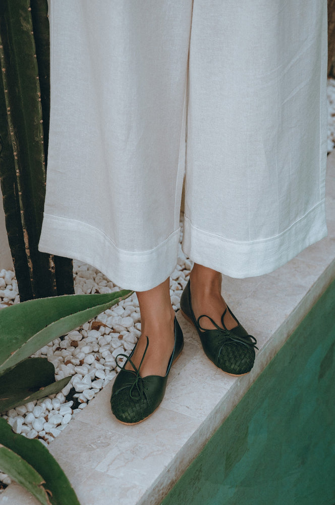 
                  
                    Alexandra Woven Leather Flats (Sz. 4, 5 & 8.5)
                  
                