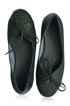 
                  
                    Alexandra Woven Leather Flats (Sz.5 & 9)
                  
                