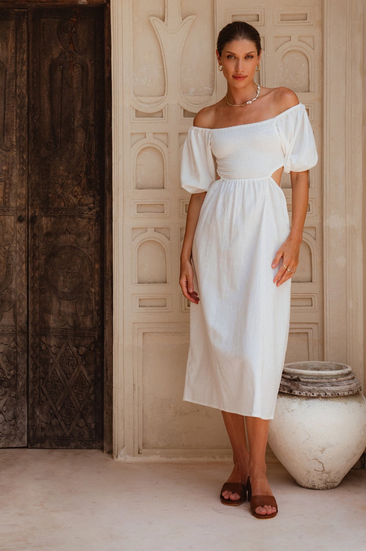 Esme Linen Midi Dress