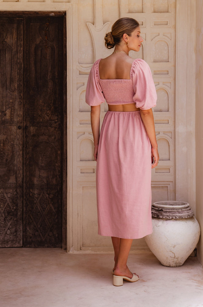 
                  
                    Esme Linen Midi Dress
                  
                