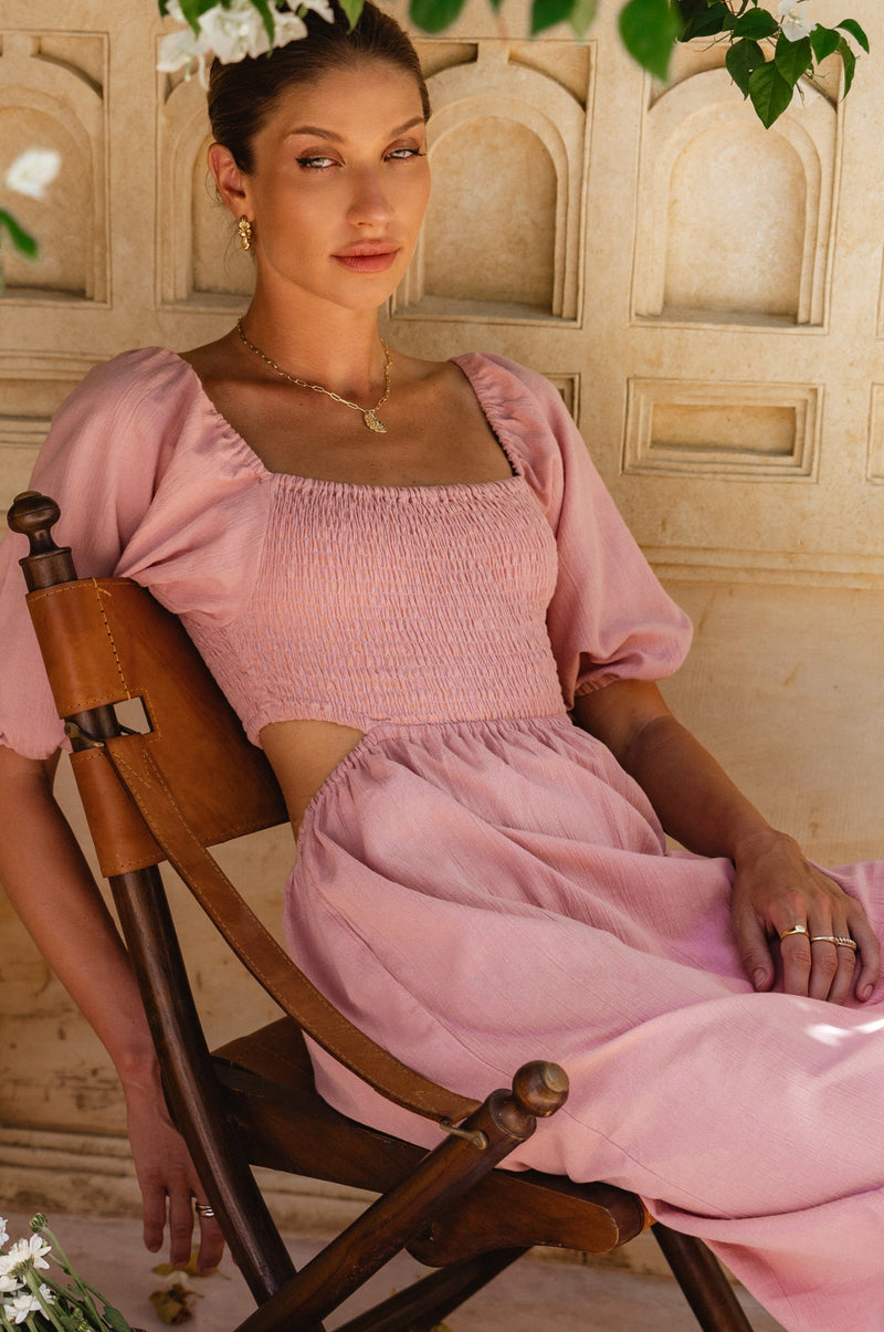 Esme Linen Midi Dress