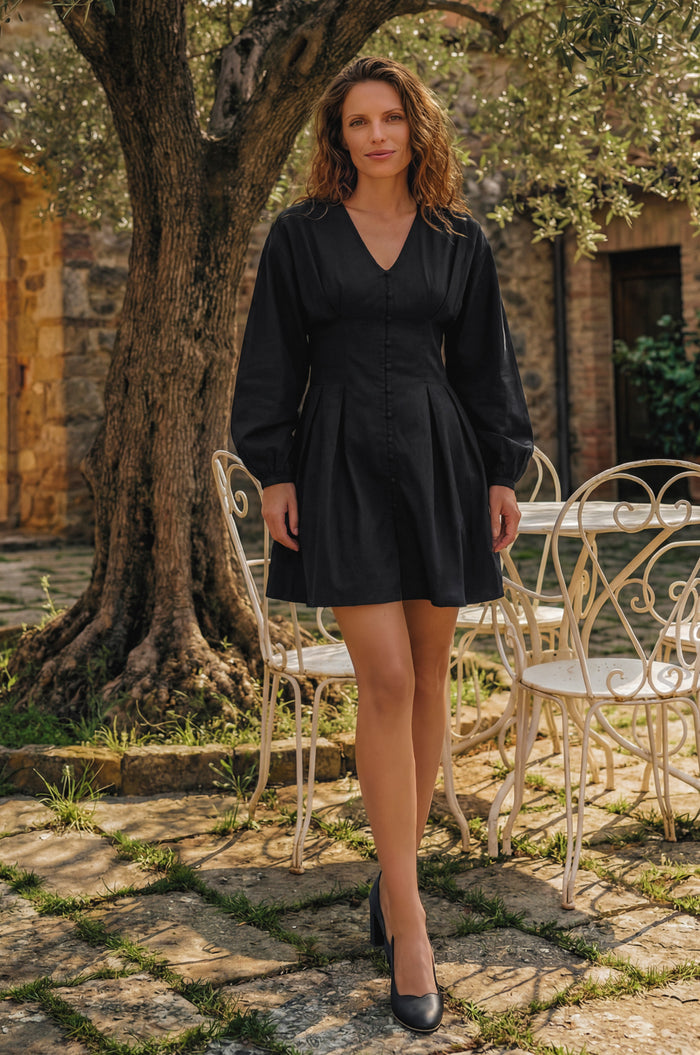 Etna Long Sleeve Mini Dress