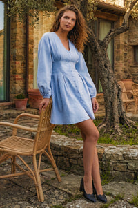 Etna Long Sleeve Mini Dress