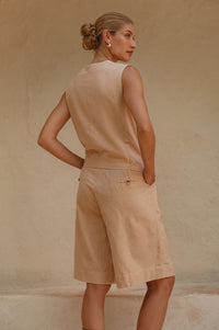 Faro Bermuda Linen Shorts