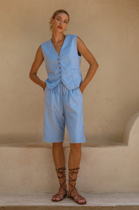 Faro Bermuda Linen Shorts