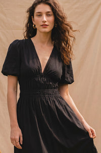 Ida Linen Midi Dress