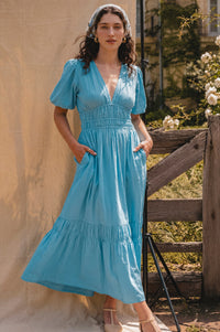 Ida Linen Midi Dress