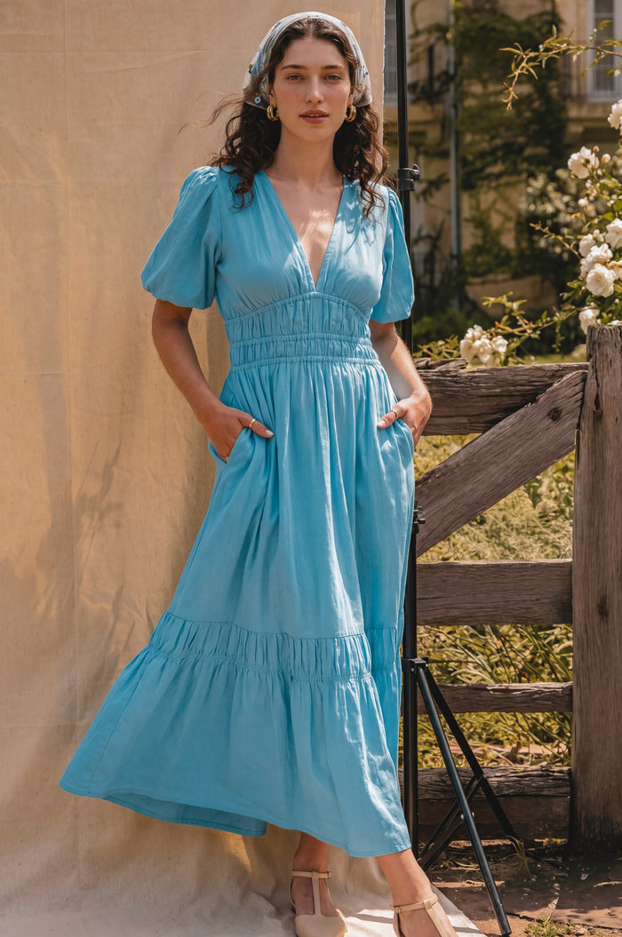 Ida Linen Midi Dress