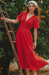 Ida Linen Midi Dress