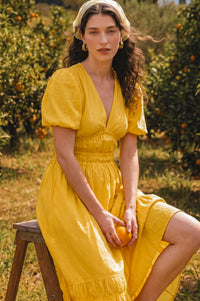 Ida Linen Midi Dress