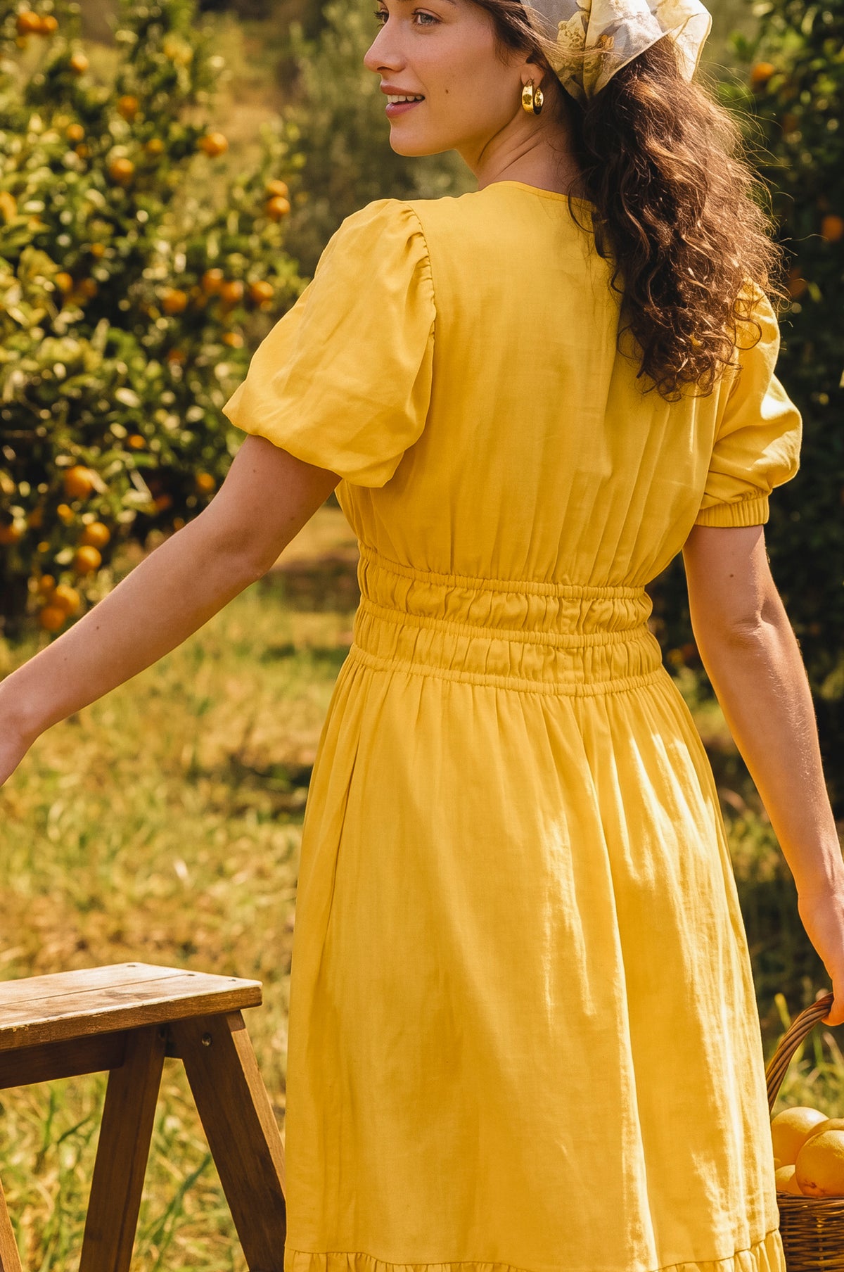 Ida Linen Midi Dress
