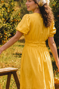 Ida Linen Midi Dress