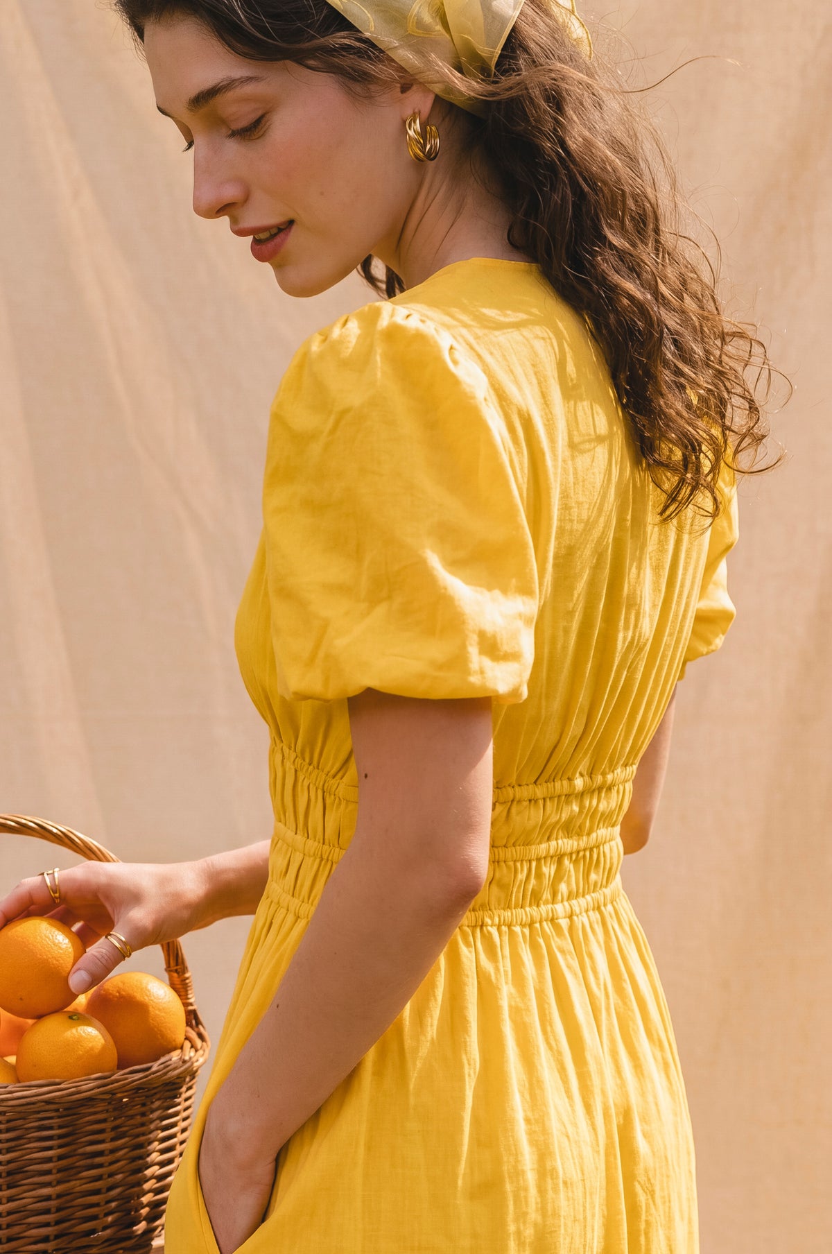 Ida Linen Midi Dress