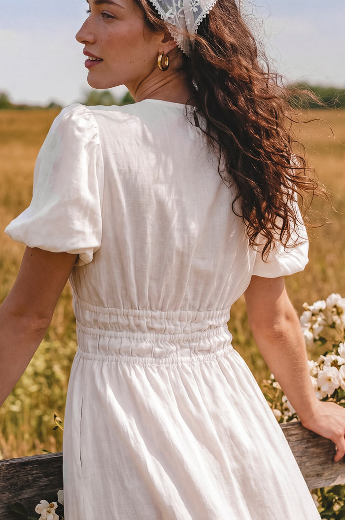 Ida Linen Midi Dress