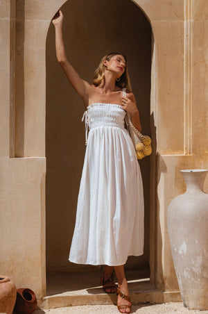 
                  
                    Luela Linen Maxi Dress
                  
                