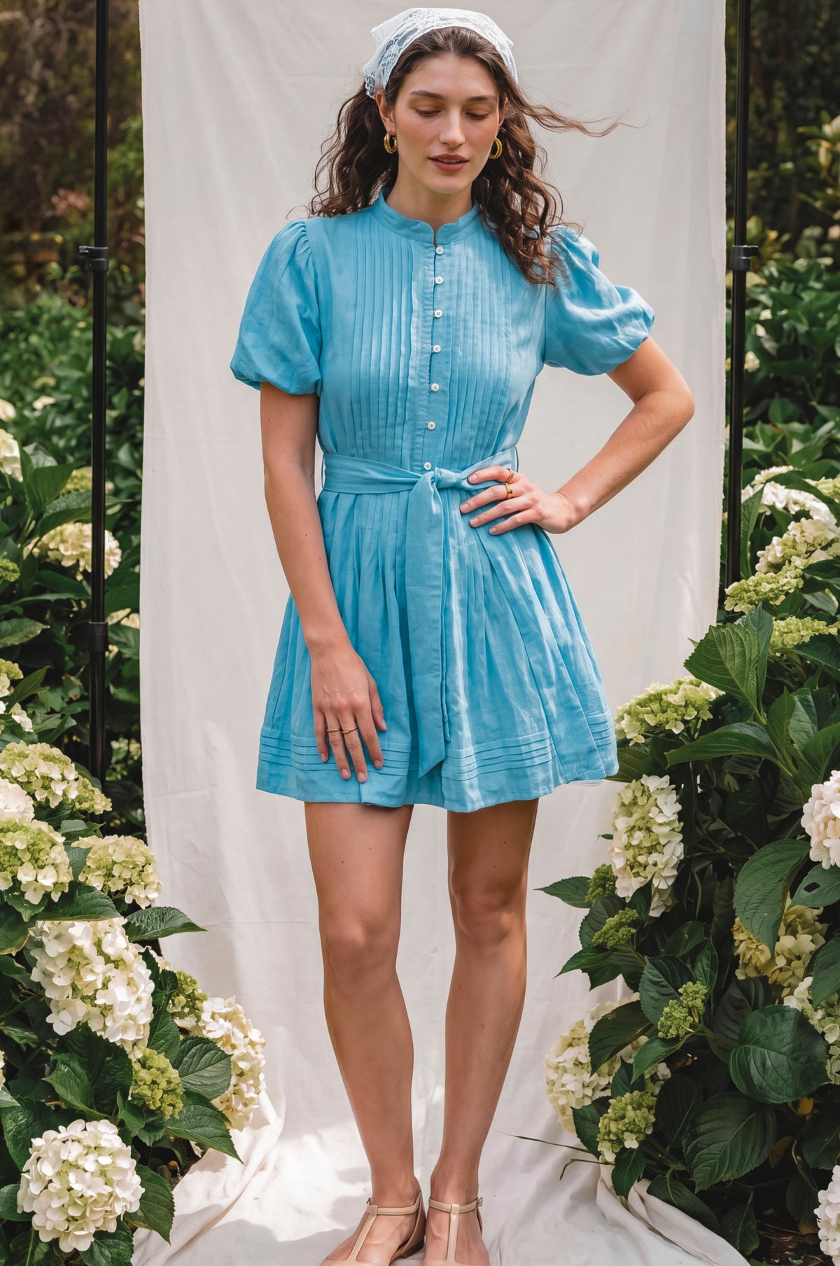 Marta Linen Mini Dress
