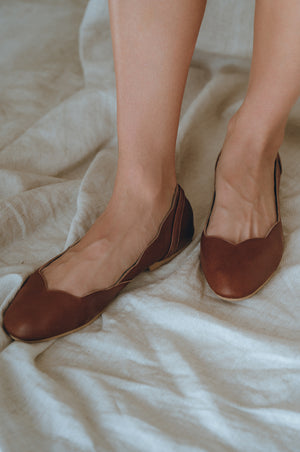 
                  
                    Milan Leather Ballet Flats (Sz. 4 & 11)
                  
                