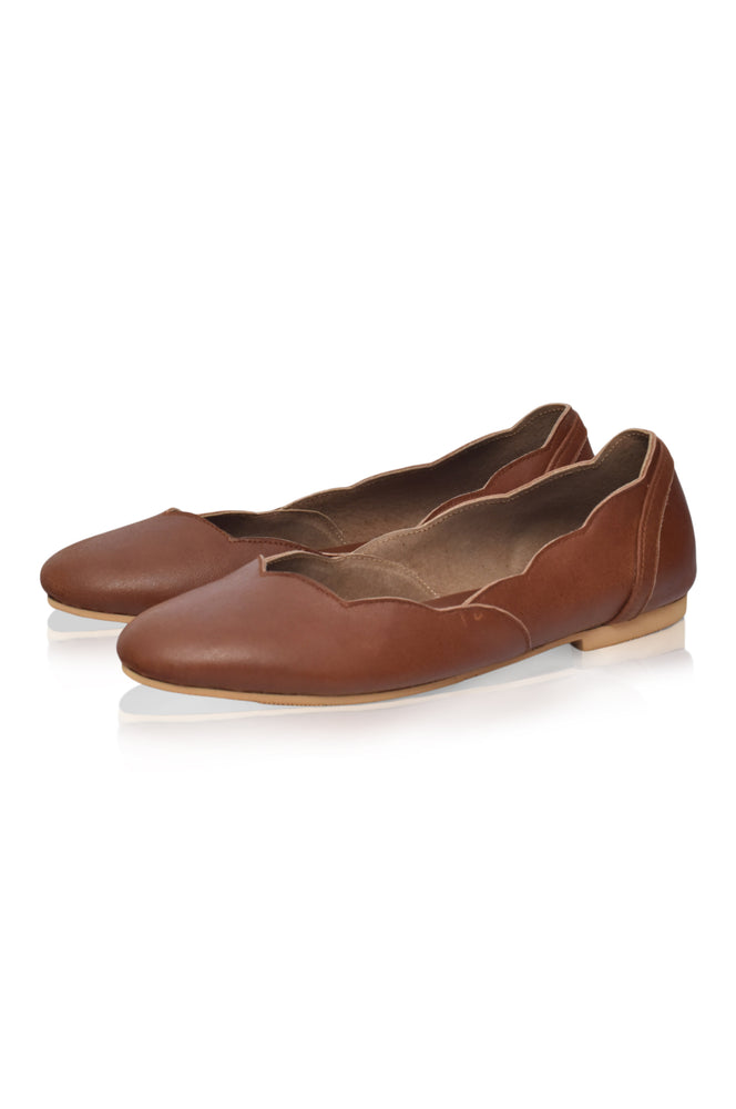 
                  
                    Milan Leather Ballet Flats (Sz. 4 & 11)
                  
                