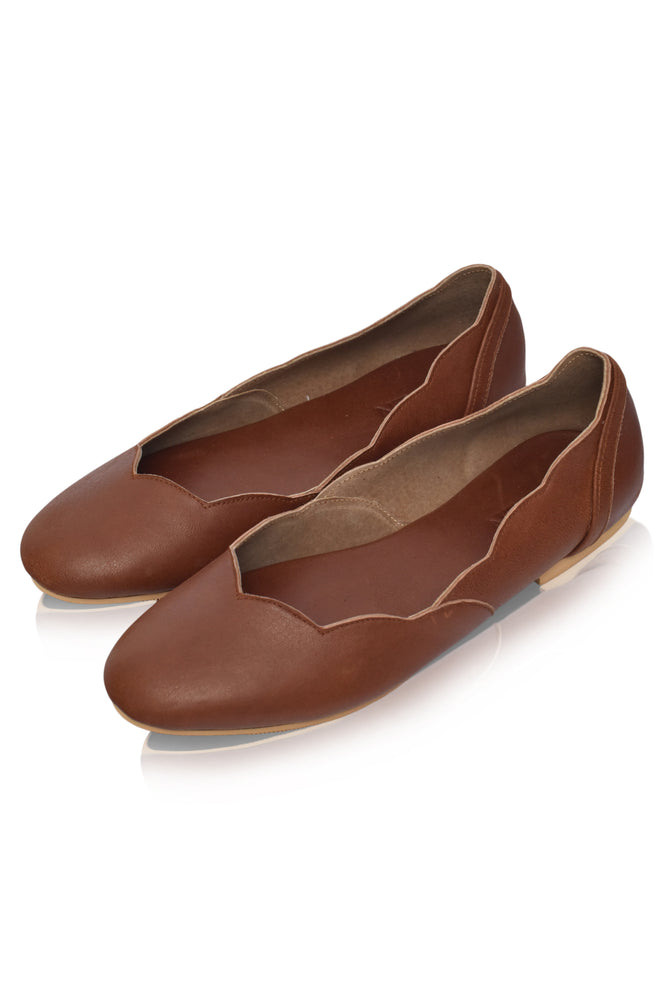 
                  
                    Milan Leather Ballet Flats (Sz. 4 & 11)
                  
                