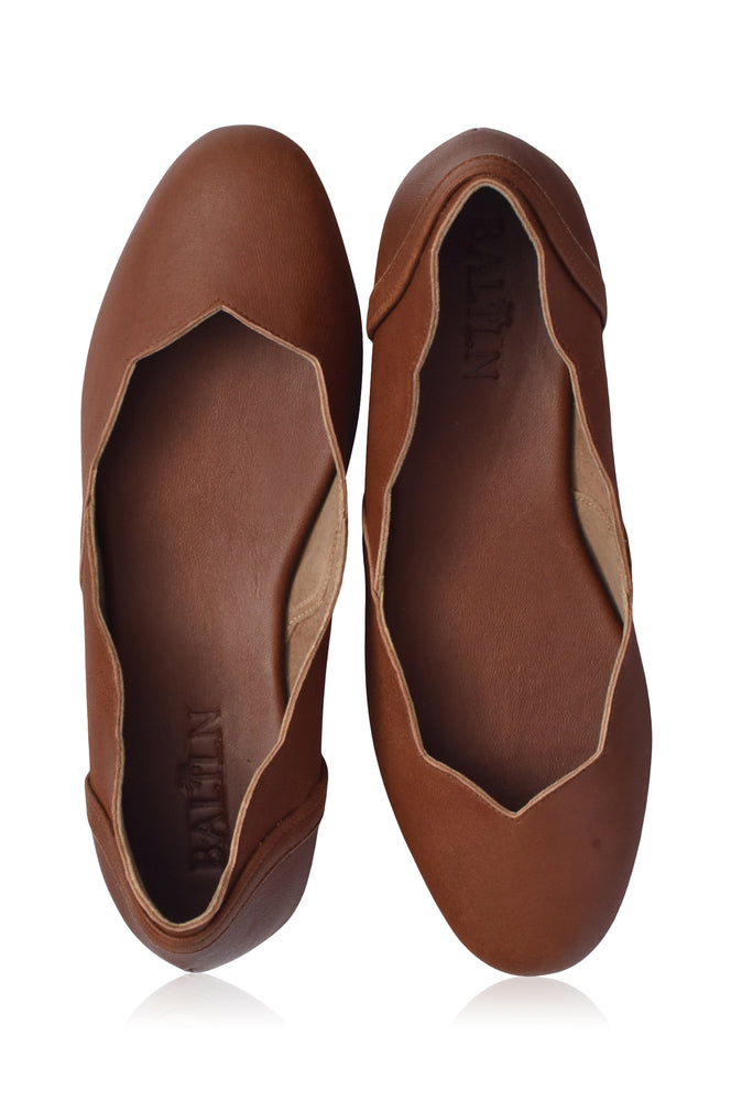 
                  
                    Milan Leather Ballet Flats (Sz. 4 & 11)
                  
                