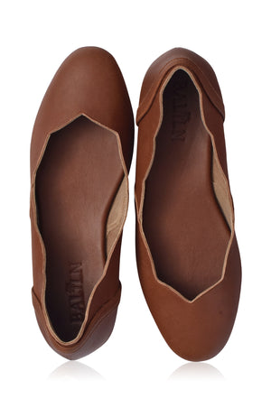
                  
                    Milan Leather Ballet Flats (Sz. 4 & 11)
                  
                