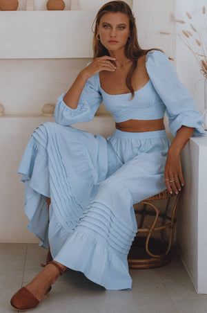 
                  
                    Mumbai Maxi Linen Skirt
                  
                