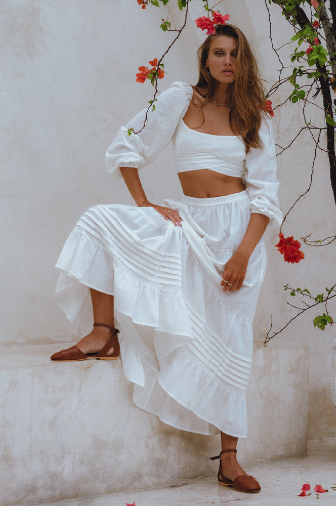 
                  
                    Mumbai Maxi Linen Skirt
                  
                