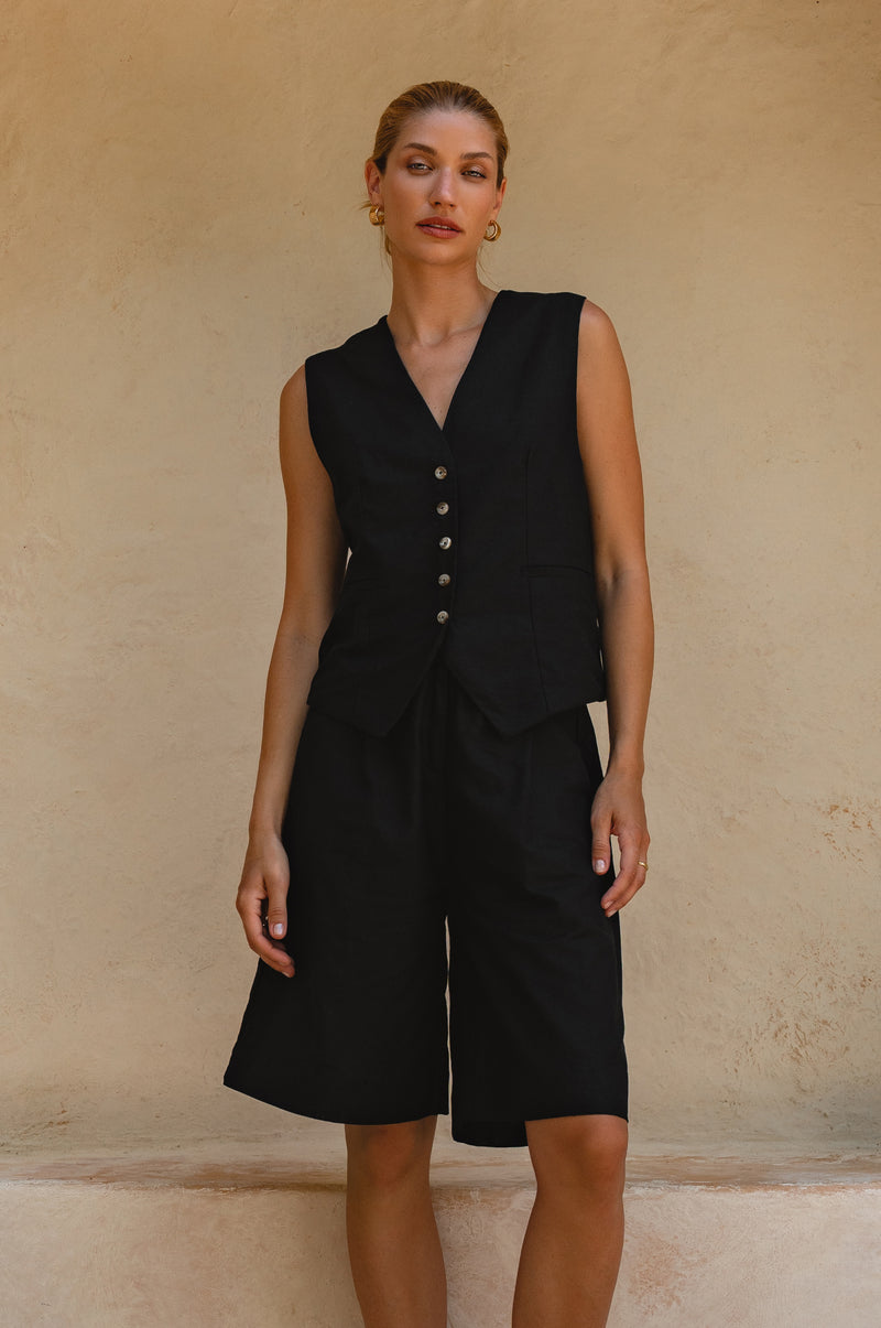 Paige Linen Vest