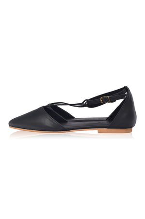 
                  
                    Paula Pointy Leather Flats (Sz. 9.5)
                  
                