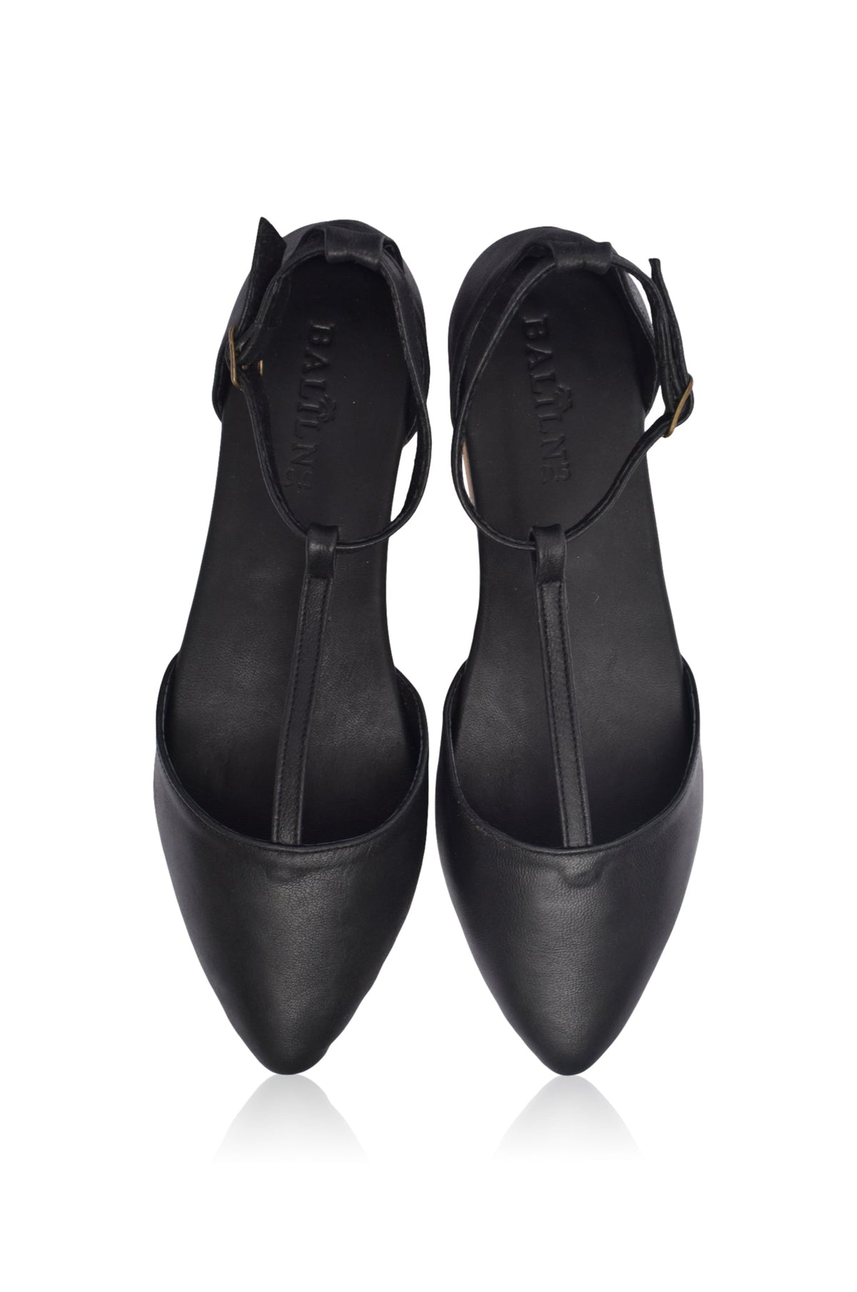 Paula Pointy Leather Flats (Sz. 9 & 9.5)