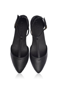 Paula Pointy Leather Flats (Sz. 9 & 9.5)