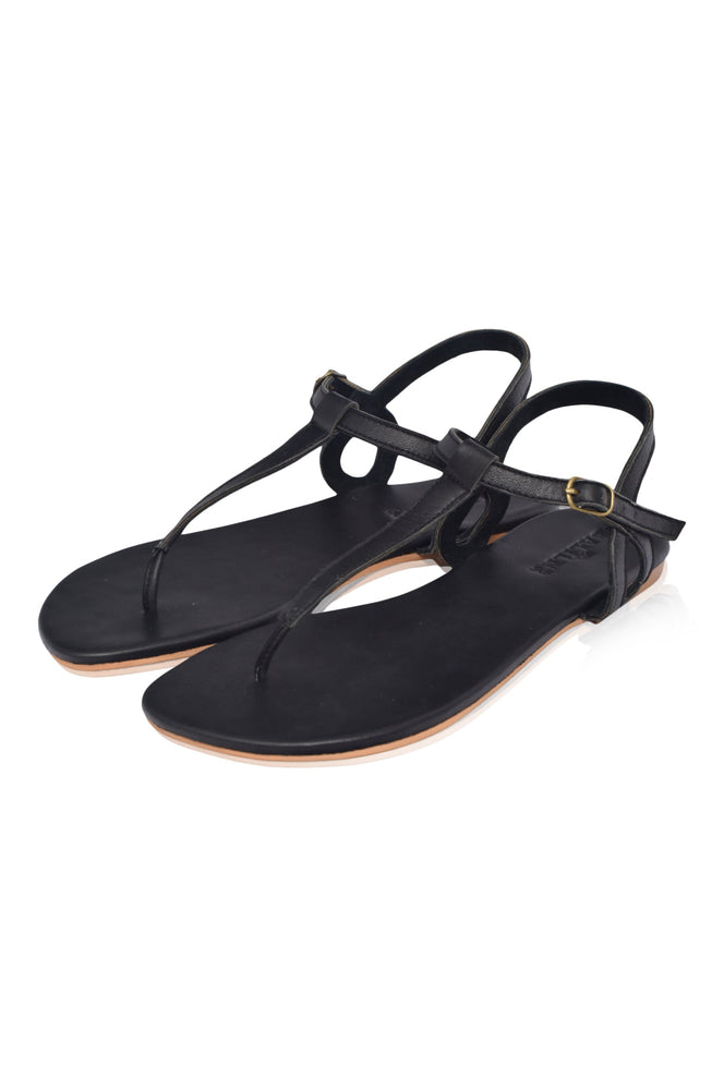 
                  
                    Rosalia T-strap Leather Sandals (Sz. 7, 8.5 & 9.5)
                  
                