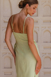 Seville Linen Wrap Dress