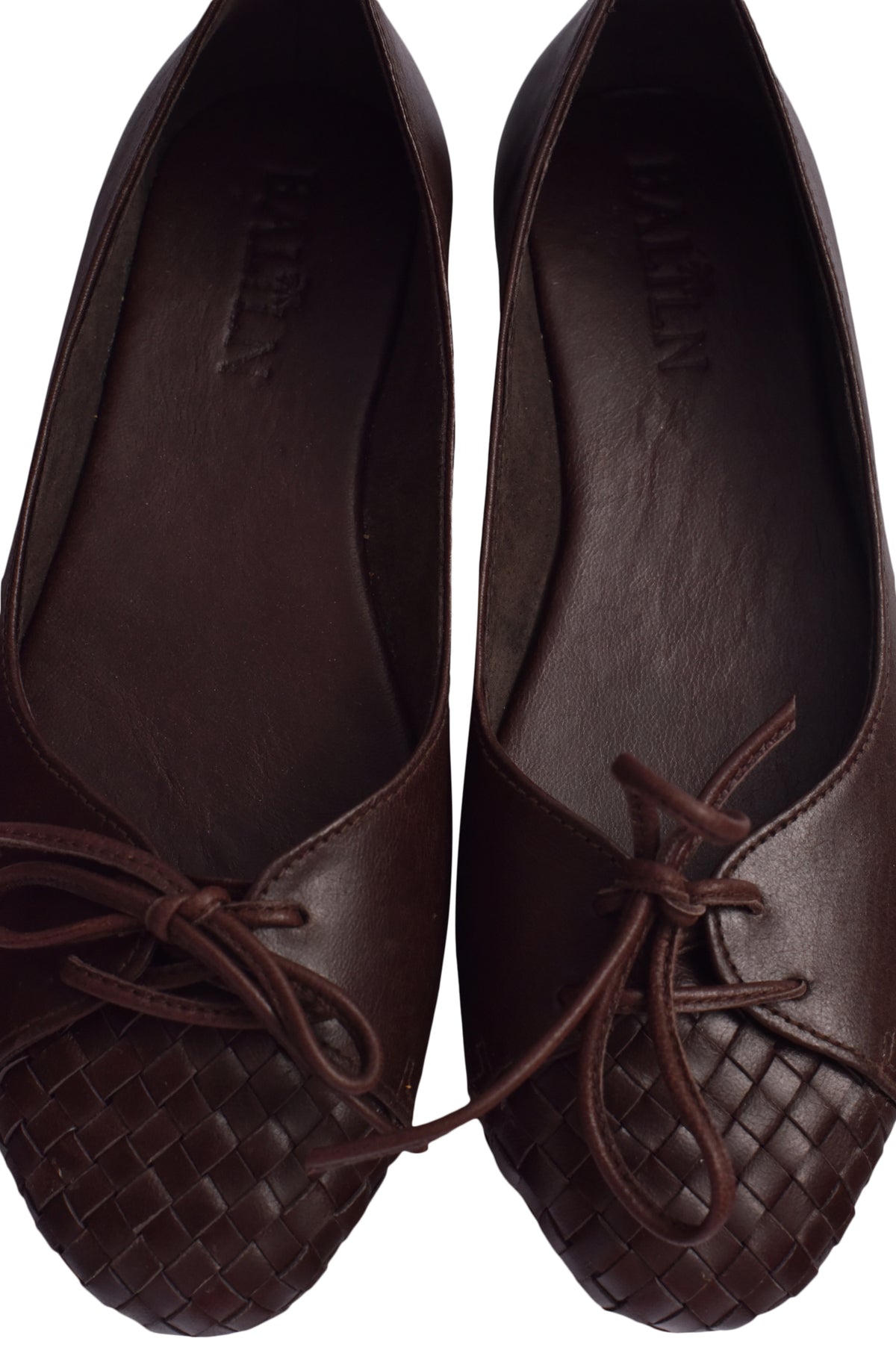 Alexandra Woven Leather Flats
